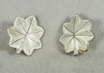 WWII Lt. Colonel Rank Insignia Pins Pair