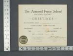WWII Armored Force School Award Document Signed