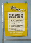 WWII Poster Your Country Expects You To 1942