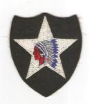 WWII 2nd Infantry Division Patch Felt