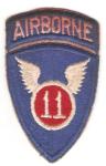 WWII 11th Airborne Division Patch