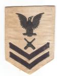 WWII USN Gunners Mate CPO2 Rate Patch 1940