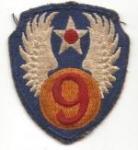 WWII 9th AAF Patch