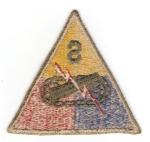 WWII Armored School S Patch Green Back