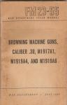 WWII Browning Machine Gun .30 Cal Manual FM 23-55