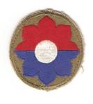 WWII 9th Infantry Division White Back Patch