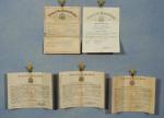 WWII Discharge Paper & Documents Normandy Veteran
