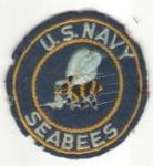 WWII Navy Seabees Patch USN CB