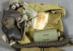 WWII Lightweight Service Gas Mask & Carry Bag 