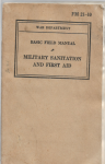 Military Sanitation 1st Aid Field Manual FM 21-10