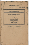 WWII Grenades Field Manual FM 23-30 1942