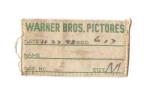 WWII era Warner Brothers Pictures Clothing Tag