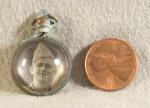 WWII Soldier Photo Sweetheart Pendant Charm
