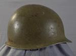 WWII US M1 Helmet Shell Front Seam Fixed Bale