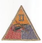 WWII 2nd Armored Corps Patch Green Back