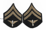 WWII Army Air Corps AAF Corporal Chevron Pair