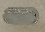 WWII Army Dog Tag Wade Sinkford T44