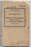 WWII Military Intelligence Aircraft ID FM 30-30