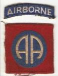 WWII 82nd Airborne Division & Tab