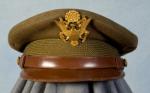 WWII Army Officer's Crusher Style Visor Cap Hat