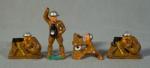 WWII US Army Toy Soldier Lot of 4