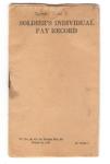 WWII Soldier's Individual Pay Record Booklet