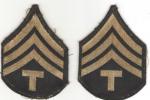 WWII Tech Sergeant Rank Patches