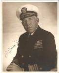 WWII Signed Photo Admiral John L. Hall Jr