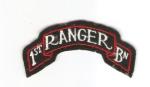 WWII Type 1st Ranger Battalion Scroll Patch Repro