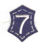 WWII 7th Corps Patch Felt Variant