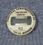 WWII Practical Construction Factory ID Badge