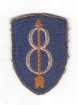 WWII 8th Infantry Division Patch