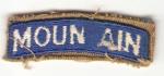 WWII 10th Mountain Division Tab Error