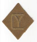 WWII 26th Infantry Division Patch Green Back