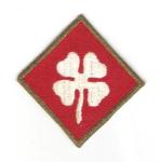 WWII 4th Army Patch Green Edge