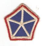 WWII 5th Corps Red Edge Patch