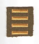 WWII Overseas Service Stripes Four