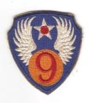WWII 9th USAAF Army Air Force Patch