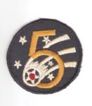 WWII Patch 5th AAF Australian Theater Made 