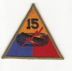 WWII 15th Armored Division Patch Variant