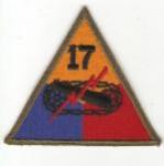 WWII 17th Armored Division Patch