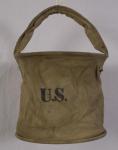 WWII Collapsible Canvas Water Bucket 1943
