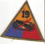 WWII 19th Armored Division Patch