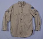 WWII Khaki AAF Cotton Shirt