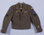 WWII Era Ike Jacket Uniform 3rd Army Armored 36R