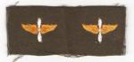 WWII AAF Officer Winged Prop Collar Insignia Pair