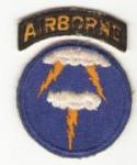 WWII 21st Ghost Airborne Division Patch