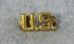 WWII Army Officer US Collar Pin Screw Back