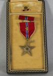 WWII Bronze Star Medal Cased V Device
