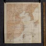 WWII Map East Asia Coast China 1945